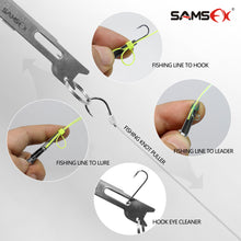 Load image into Gallery viewer, Quick Knot Tool, Loop Tyer, Hook Remover, Hair Rig Tying Tool and Zinger Retractors