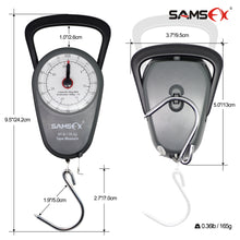 Load image into Gallery viewer, SAMSFX Fishing Mini Fish Lip Grip Gripper Clamp Luggage Travel Mechanical Hanging Scale Pocket Portable Weight Tool Steelyard - SAMSFX