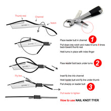 Load image into Gallery viewer, SAMSFX Quick Knot Tool Tie Fast Fishing Clippers Nail Knot Tyer with Neck Breakaway Lanyard Dropshipping - SAMSFX
