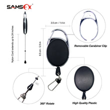 Load image into Gallery viewer, Fly Fishing Line Clippers Nippers Tools Combo with Retractor Zinger - SAMSFX
