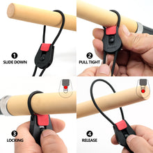 Load image into Gallery viewer, SAMSFX Fishing Rod Ties, Fishing Rod Wrap Pole Straps, Hook &amp; Loop Fishing Rod Belts