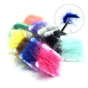 SAMSFX Fly Tying Materials Dubbing Fishing Fibers UV Polar Chenille Assortment - SAMSFX