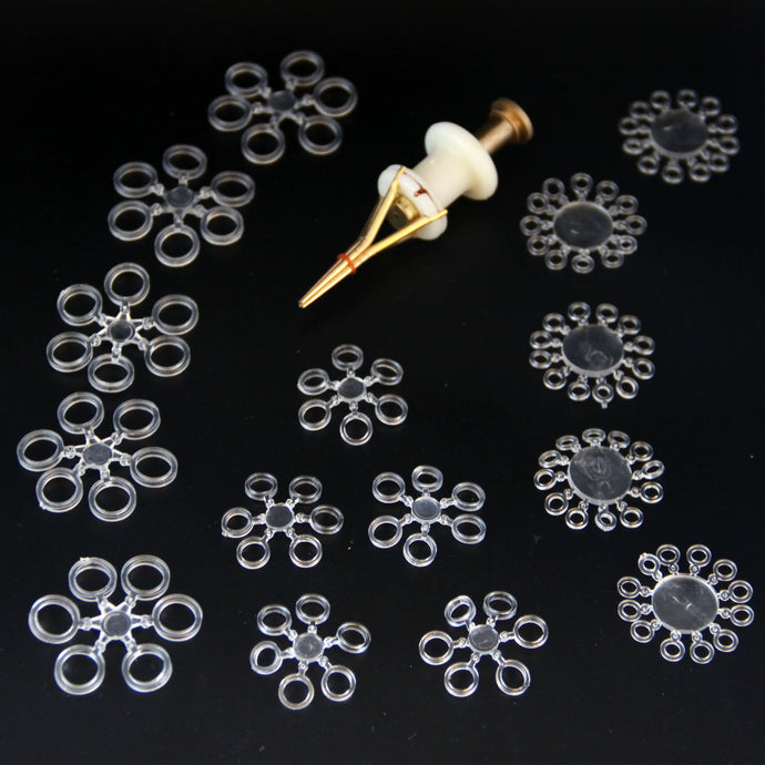 Carp Fishing Pellet Bander Banding Tool & Boilie Bait Elastic Bands Ringe 3-7mm - SAMSFX