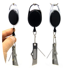 Load image into Gallery viewer, Fly Fishing Line Cutter Nippers Clipper Snip and Zinger Retractor Hook Sharpener - SAMSFX