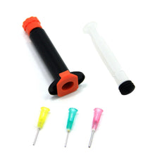 Load image into Gallery viewer, SAMS Fly Tying Kit Black UV Epoxy Cure Syringe with 3 Needle Nozzles 5CC / 5ML - SAMSFX