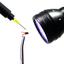 Load image into Gallery viewer, SAMS 51 LEDs Fly Tying UV Flashlight Light and Clear Cure Glue Syringe Dispenser - SAMSFX