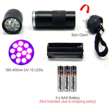 Load image into Gallery viewer, SAMS Fly Tying Kits UV 12 LEDs Flashlight and Clear Glue Syringe Dispenser - SAMSFX