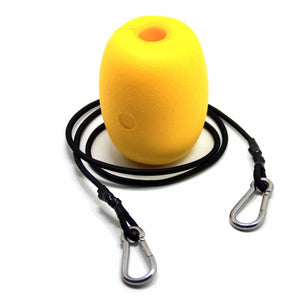 Kayak Drift Anchor Tow Line Nylon Rope with EVA Buoy Stainless Clips Accessory - SAMSFX