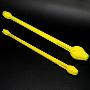 SAMSFX 2 x Snelled Fishing Hook Remover 2 Sizes Hooks Disgorger Plastic Yellow - SAMSFX