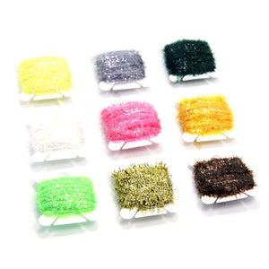 SAMSFX 90M Ice Cactus Chenille Fly Tying Materials Assortment Fishing Flies Streamers - SAMSFX