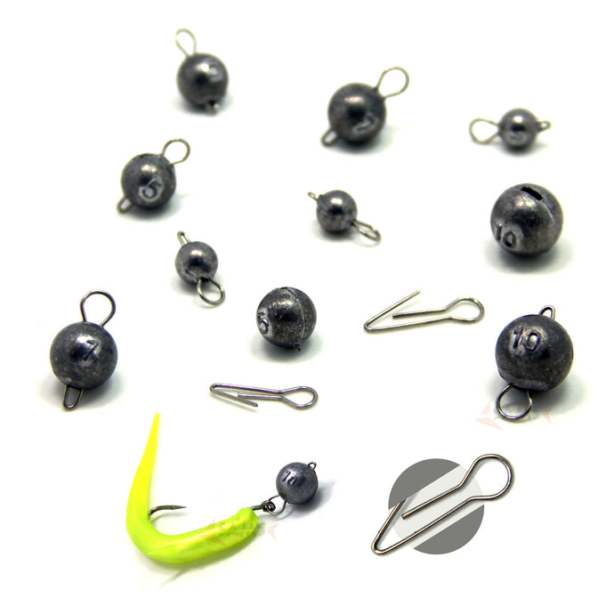 SAMS Fishing Jig Heads Sinkers Lead Weights Cheburashka for Soft Lure 10pcs - SAMSFX