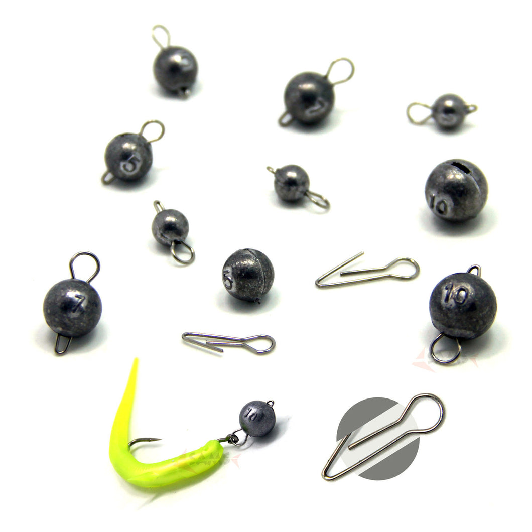 SAMS Fishing Jig Heads Sinkers Lead Weights Cheburashka for Soft Lure 10pcs - SAMSFX