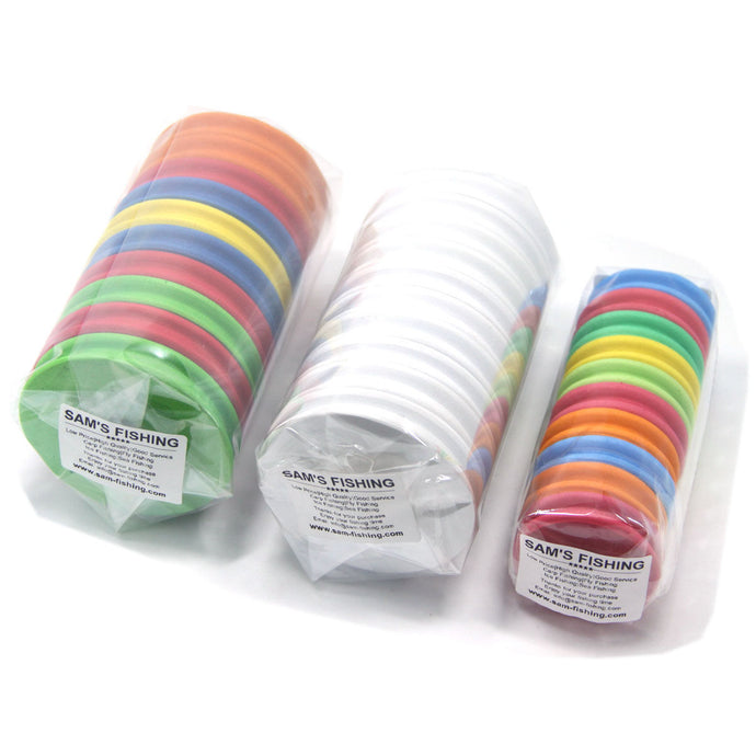 SAMSFX Round EVA Foam Reels Bobbins Spools Hook Line Rig Ezy Trace Storage Keeper - SAMSFX