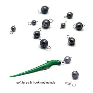 SAMS Fishing Jig Heads Sinkers Lead Weights Cheburashka for Soft Lure 10pcs - SAMSFX