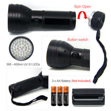 Load image into Gallery viewer, SAMS 51 LEDs Fly Tying UV Flashlight Light and Clear Cure Glue Syringe Dispenser - SAMSFX