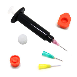 SAMS Fly Tying Kit Black UV Epoxy Cure Syringe with 3 Needle Nozzles 5CC / 5ML - SAMSFX