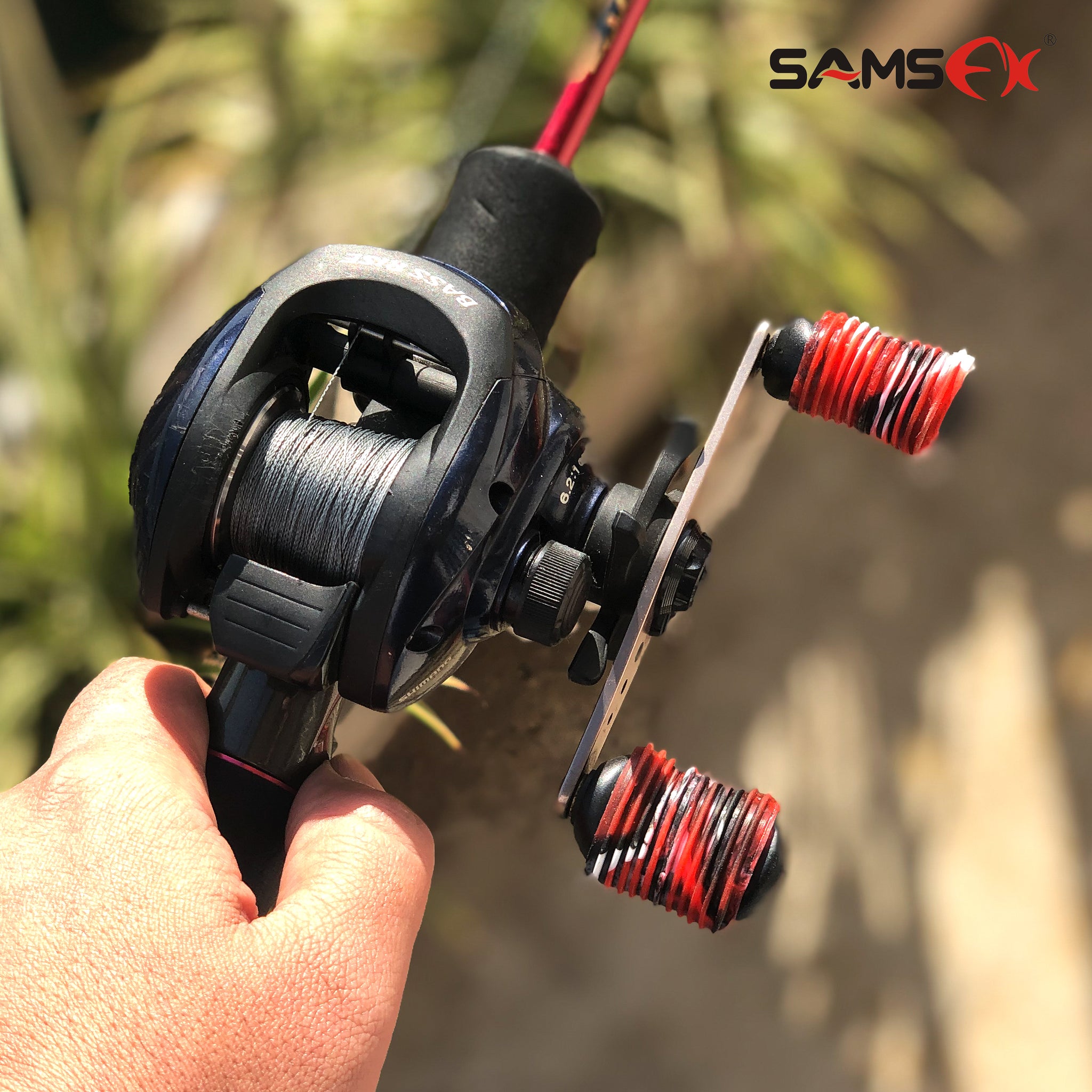 baitcasting reel handle Fishing Spinning Reel Grips Baitcaster Handle Knob Covers – samsfxfishing