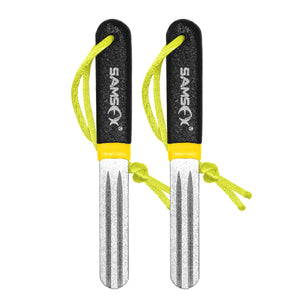 SAMSFX Dual Grit Diamond Fishing Hook and Knife Sharpener Stone 2PCS