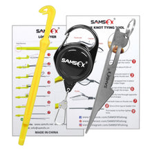 Load image into Gallery viewer, SAMSFX Fly Fishing Knot Tying Tool, Loop Tyer and Retractors Combo