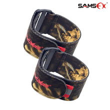 Load image into Gallery viewer, Neoprene Ankle Pant Garters Camouflage Leafy Velcro Straps Bands 1 Pair