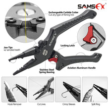 Load image into Gallery viewer, Locking Aluminum Fishing Pliers with Camo Sheath