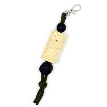 Load image into Gallery viewer, Fly Fishing Flies Holder Patch Dropper on Lanyard Wine Cork Key Wood Float for Angler Vest Pack - SAMSFX
