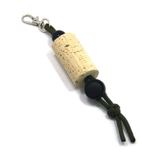 Load image into Gallery viewer, Fly Fishing Flies Holder Patch Dropper on Lanyard Wine Cork Key Wood Float for Angler Vest Pack - SAMSFX