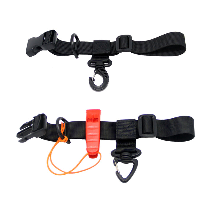 SAMSFX Fishing Nylon Webbing Adjustable Universal Angler Vest Backpack Sternum Strap Chest Harness - SAMSFX