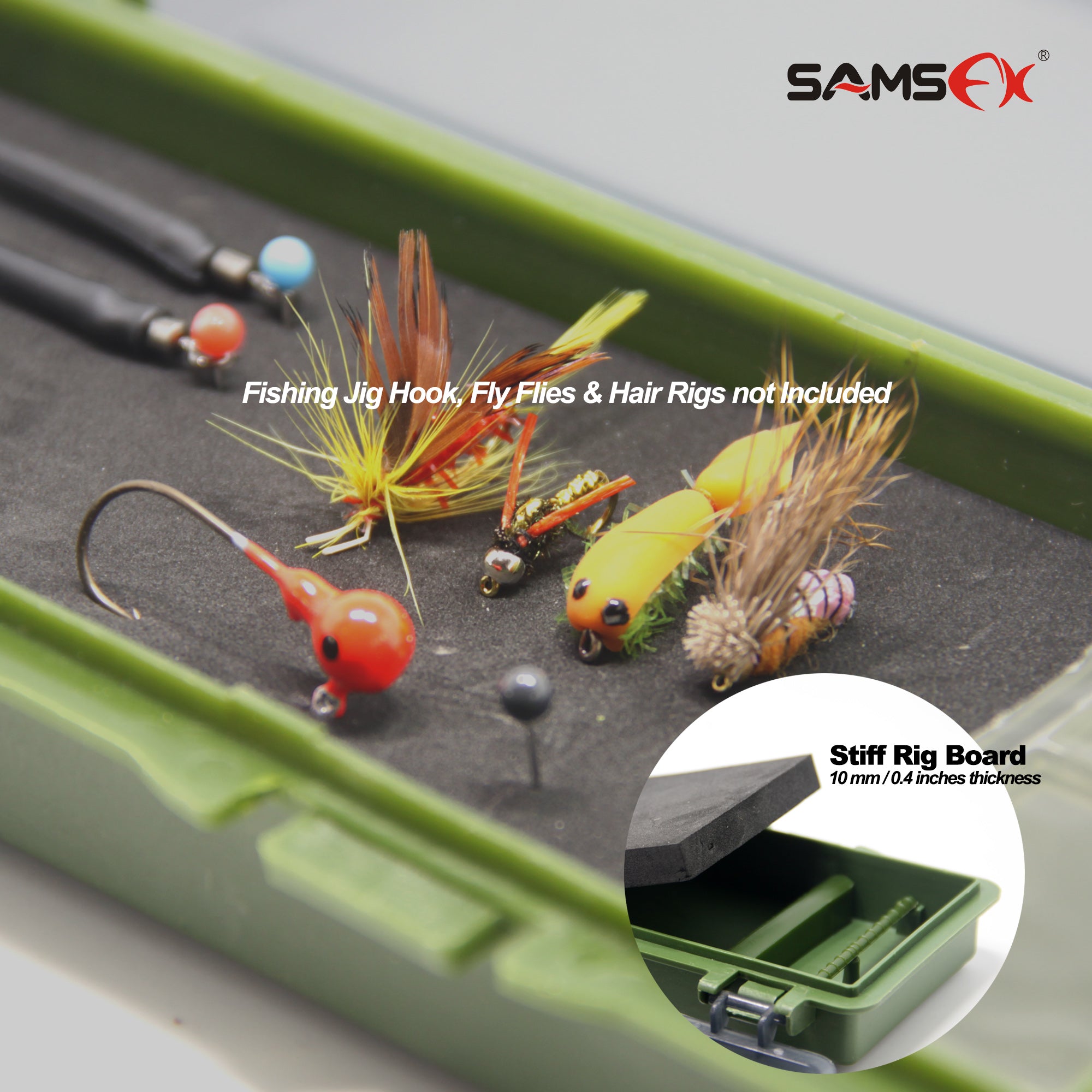 hair tackle box Carp Fishing Tackle Box Stiff Hair Rig Board Rig Box Wallet Rig Storag – samsfxfishing