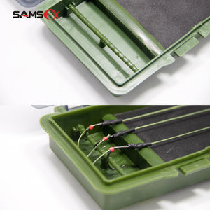 Carp Fishing Tackle Box Stiff Hair Rig Board Rig Box Wallet Rig Storage Tackle Box - SAMSFX
