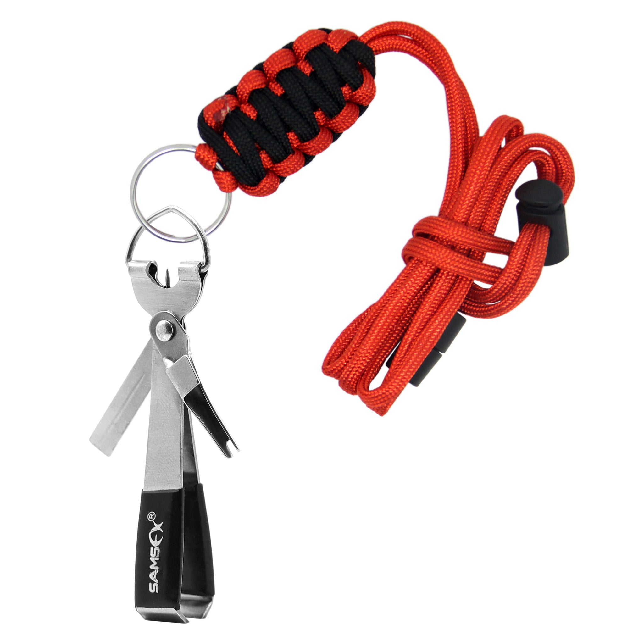 Quick Knot Tool 4 in 1 Tie Fast Fishing Clippers with Neck Breakaway Lanyard – samsfxfishing