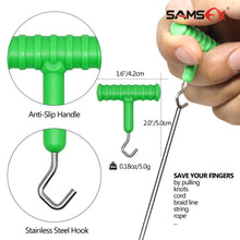 Load image into Gallery viewer, SAMSFX Carp Fishing Baiting Rig Tool Set Bait Needle Drill Puller Stringer and Driller - SAMSFX