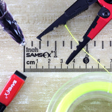 Load image into Gallery viewer, SAMSFX Fishing Self Adhesive Measuring Fish Ruler Tape Sticker Transparent Boat Quick Measure Fish Decal 39&quot;/100cm - SAMSFX
