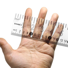 Load image into Gallery viewer, SAMSFX Fishing Self Adhesive Measuring Fish Ruler Tape Sticker Transparent Boat Quick Measure Fish Decal 39&quot;/100cm - SAMSFX