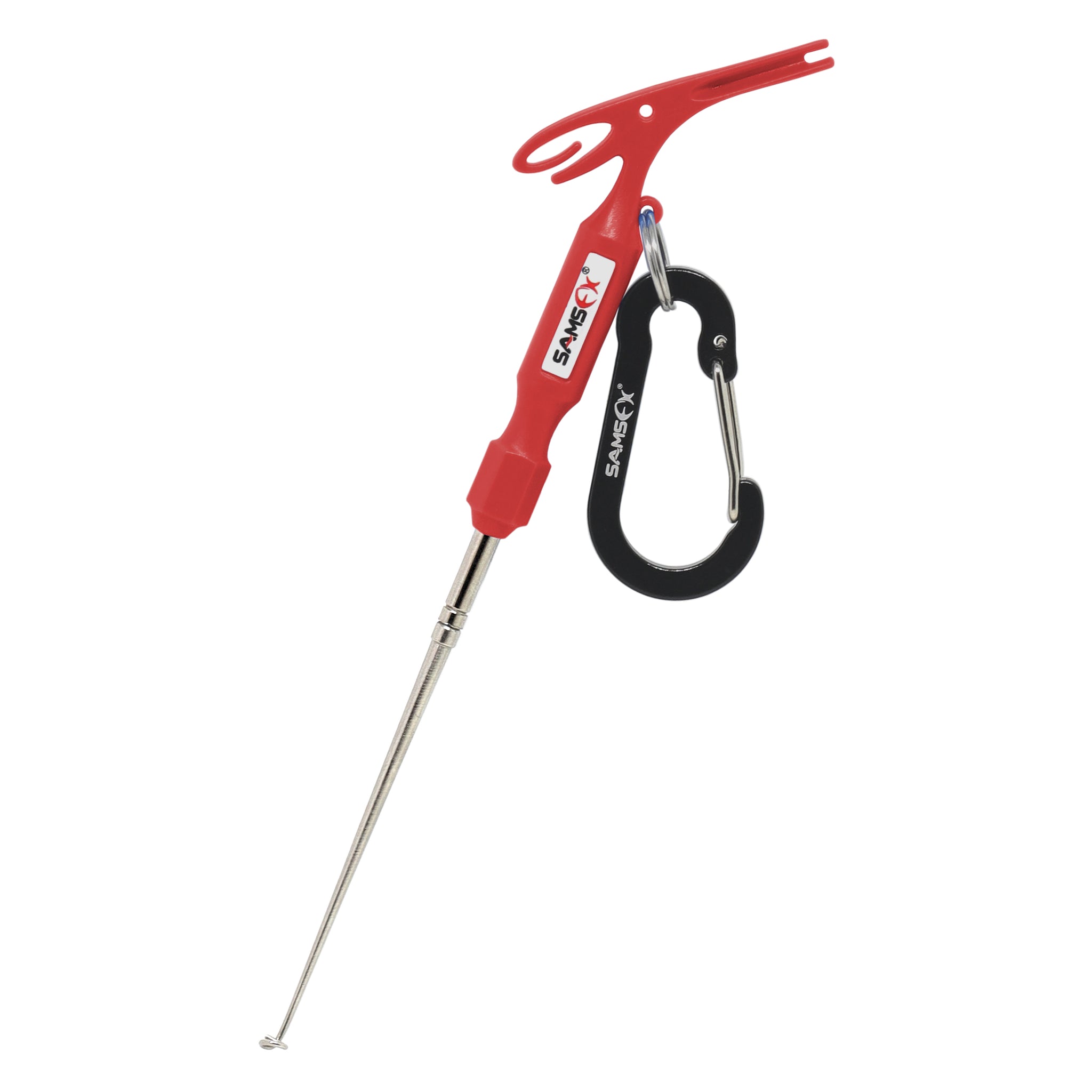 Buy SAMSFX Aluminum Alloy Fishing Hook Tier and Plastic Hook Loop Tyer Fishing  Line Knot Tying Tools Kit Online at desertcartDominica