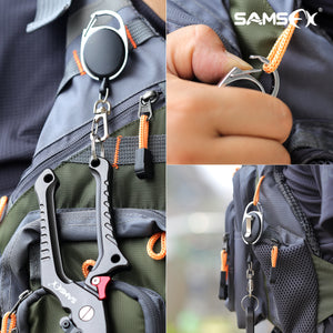 Fishing Zinger Retractors Fly Fishing Anglers Vest Pack Tool Gear 3PCS