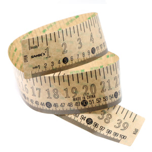 SAMSFX Fishing Self Adhesive Measuring Fish Ruler Tape Sticker Transparent Boat Quick Measure Fish Decal 39"/100cm - SAMSFX
