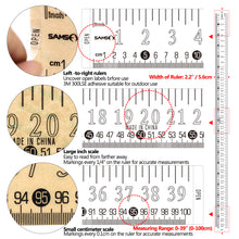 Load image into Gallery viewer, SAMSFX Fishing Self Adhesive Measuring Fish Ruler Tape Sticker Transparent Boat Quick Measure Fish Decal 39&quot;/100cm - SAMSFX