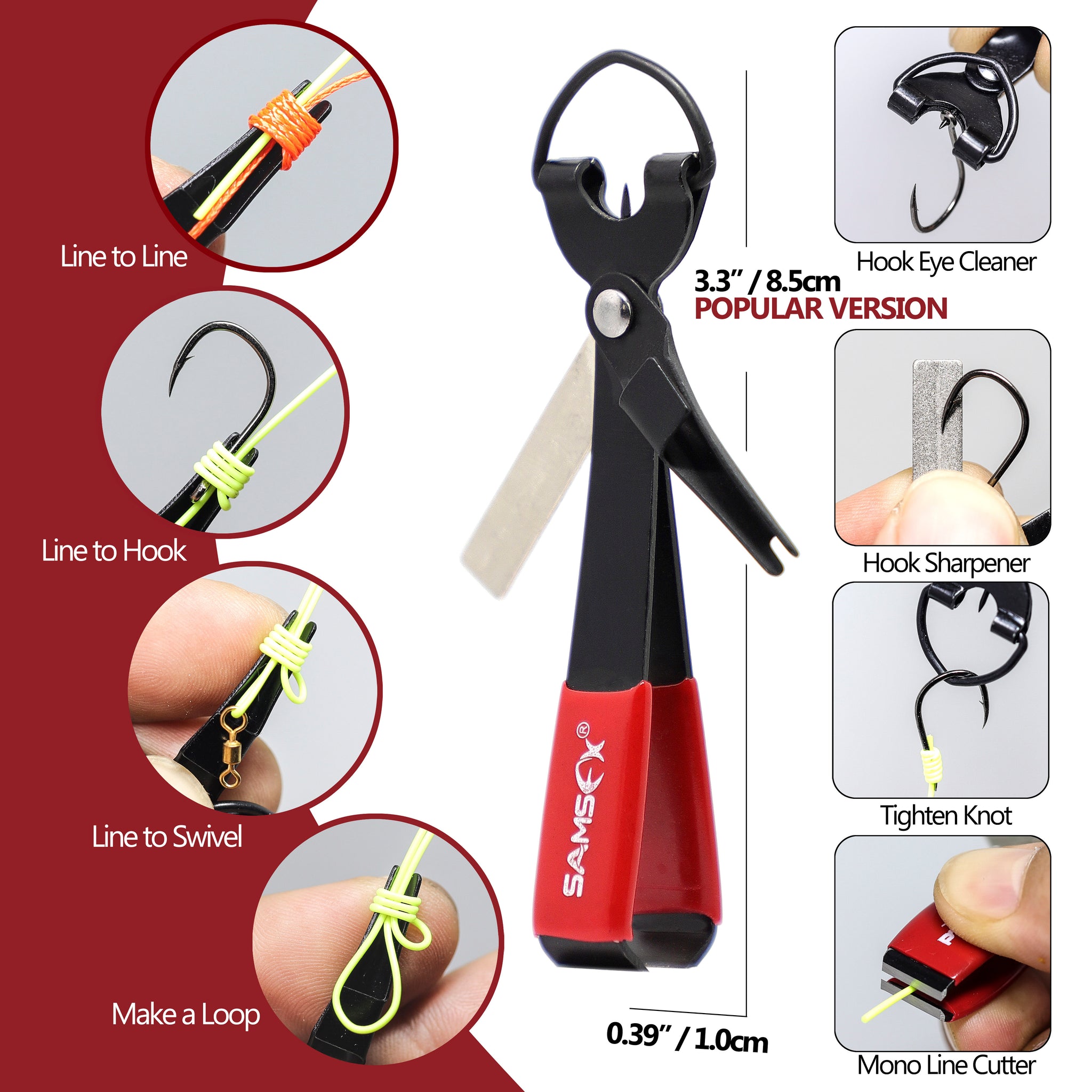 Tie Fast Knot Fishing Knot Tool Instructions The Knotter