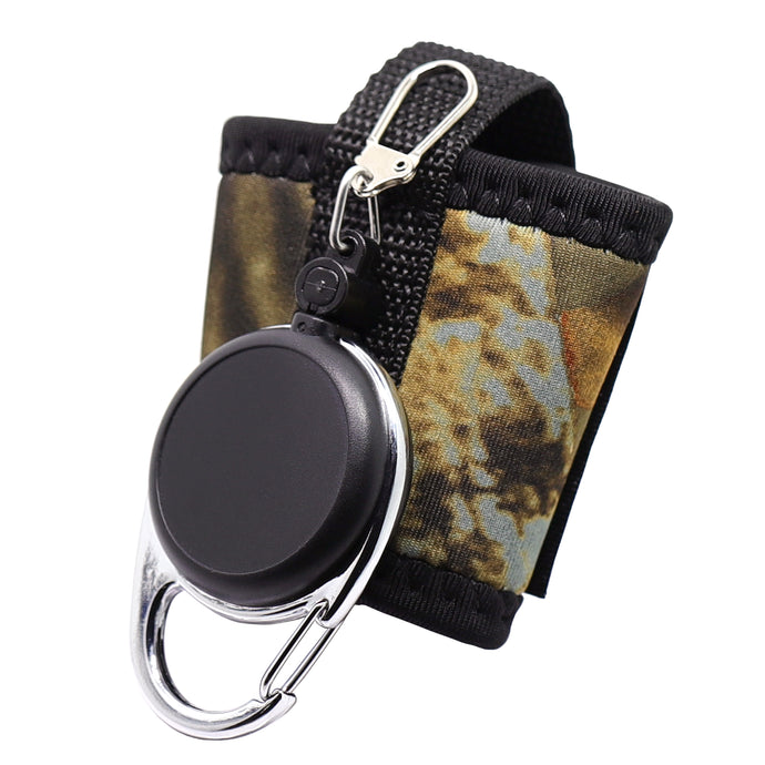 SAMSFX Fishing Tape Measure Zinger and Neoprene Straps Attaches to Fly Fishing Landing Net - SAMSFX