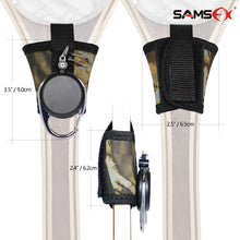 Load image into Gallery viewer, SAMSFX Fishing Tape Measure Zinger and Neoprene Straps Attaches to Fly Fishing Landing Net - SAMSFX