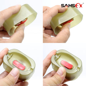SAMSFX Fishing Inline Flat Method Feeder and Mould Set- 4 Feeders and 2 Moulds - SAMSFX