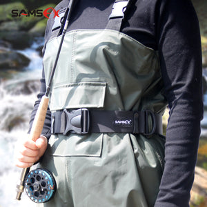 SAMSFX Adjustable Fishing Wader Belt Wading Belts Straps for Surf Casting Kayak Fishing Accessories - SAMSFX