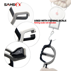 SAMSFX Fishing Mini Fish Lip Grip Gripper Clamp Luggage Travel Mechanical Hanging Scale Pocket Portable Weight Tool Steelyard - SAMSFX