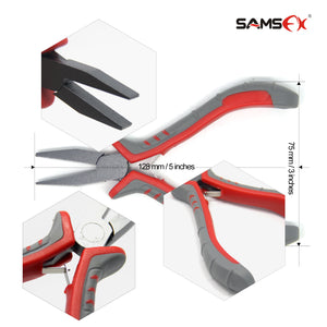 SAMSFX Flat Nose Pliers Knot Puller and Fishing Hook Rigs Tying Tools - SAMSFX
