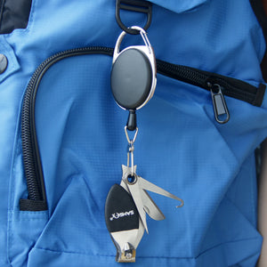 Fly Fishing Line Clippers Nippers Tools Combo with Retractor Zinger - SAMSFX