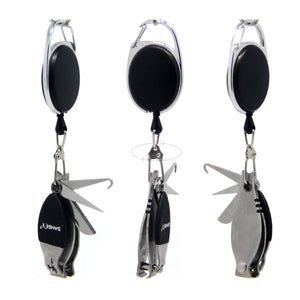 Fly Fishing Line Clippers Nippers Tools Combo with Retractor Zinger - SAMSFX
