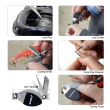 Load image into Gallery viewer, Fly Fishing Line Clippers Nippers Tools Combo with Retractor Zinger - SAMSFX