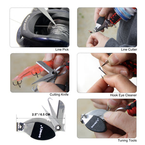 Fly Fishing Line Clippers Nippers Tools Combo with Retractor Zinger - SAMSFX