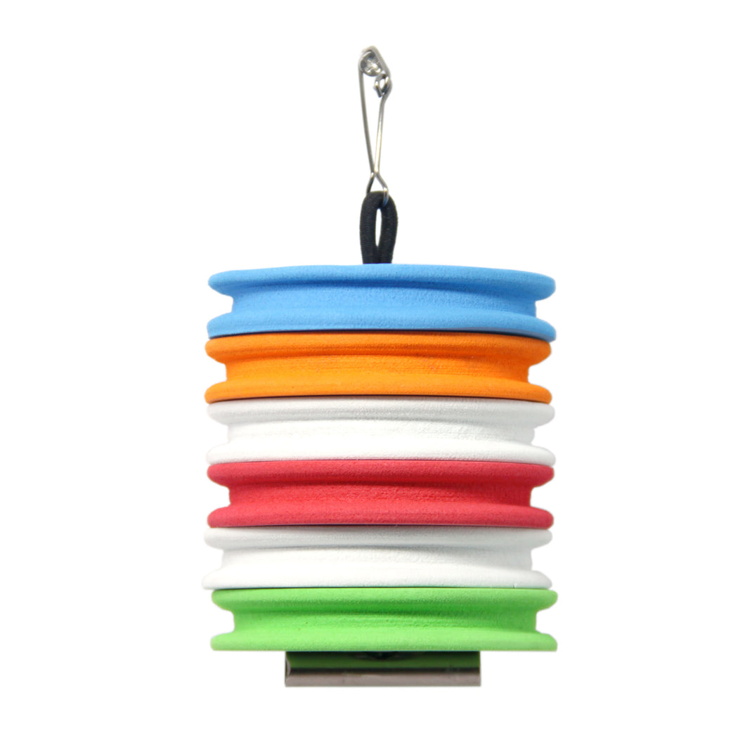 SAMSFX Fly Fishing Horizontal Tippet Holder Stack Carrier & 6PCS Rigging Foams Combo - SAMSFX